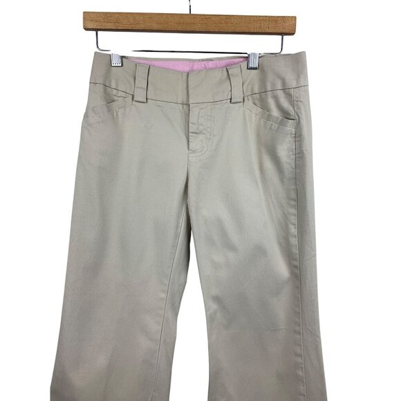 Gap Curvy Ankle Stretch Flare Pants Size 4 Beige - Picture 3 of 5